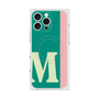 プレミアムスクエアケース with MagSafe［ オリジナル - initial color line - M green ］