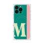 プレミアムスクエアケース with MagSafe［ オリジナル - initial color line - M green ］