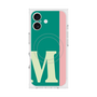 プレミアムスクエアケース with MagSafe［ オリジナル - initial color line - M green ］