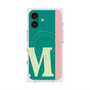 プレミアムスクエアケース with MagSafe［ オリジナル - initial color line - M green ］
