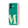 プレミアムスクエアケース with MagSafe［ オリジナル - initial color line - M green ］