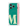 プレミアムスクエアケース with MagSafe［ オリジナル - initial color line - M green ］