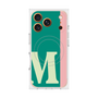 プレミアムスクエアケース with MagSafe［ オリジナル - initial color line - M green ］