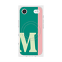 プレミアムスクエアケース with MagSafe［ オリジナル - initial color line - M green ］