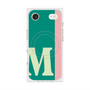 プレミアムスクエアケース with MagSafe［ オリジナル - initial color line - M green ］