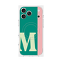 プレミアムスクエアケース with MagSafe［ オリジナル - initial color line - M green ］