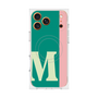 プレミアムスクエアケース with MagSafe［ オリジナル - initial color line - M green ］