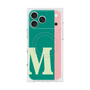 プレミアムスクエアケース with MagSafe［ オリジナル - initial color line - M green ］
