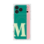プレミアムスクエアケース with MagSafe［ オリジナル - initial color line - M green ］