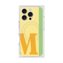 プレミアムスクエアケース with MagSafe［ オリジナル - initial color line - M yellow ］