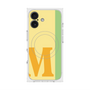 プレミアムスクエアケース with MagSafe［ オリジナル - initial color line - M yellow ］