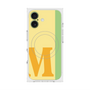 プレミアムスクエアケース with MagSafe［ オリジナル - initial color line - M yellow ］
