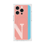 プレミアムスクエアケース with MagSafe［ オリジナル - initial color line - N pink ］