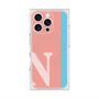 プレミアムスクエアケース with MagSafe［ オリジナル - initial color line - N pink ］