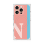 プレミアムスクエアケース with MagSafe［ オリジナル - initial color line - N pink ］