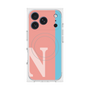 プレミアムスクエアケース with MagSafe［ オリジナル - initial color line - N pink ］