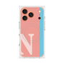 プレミアムスクエアケース with MagSafe［ オリジナル - initial color line - N pink ］