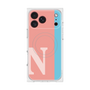 プレミアムスクエアケース with MagSafe［ オリジナル - initial color line - N pink ］