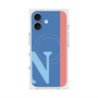 プレミアムスクエアケース with MagSafe［ オリジナル - initial color line - N blue ］