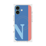 プレミアムスクエアケース with MagSafe［ オリジナル - initial color line - N blue ］