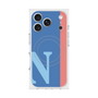 プレミアムスクエアケース with MagSafe［ オリジナル - initial color line - N blue ］