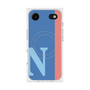 プレミアムスクエアケース with MagSafe［ オリジナル - initial color line - N blue ］