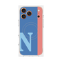 プレミアムスクエアケース with MagSafe［ オリジナル - initial color line - N blue ］