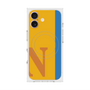 プレミアムスクエアケース with MagSafe［ オリジナル - initial color line - N orange ］