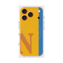 プレミアムスクエアケース with MagSafe［ オリジナル - initial color line - N orange ］