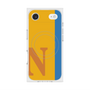 プレミアムスクエアケース with MagSafe［ オリジナル - initial color line - N orange ］