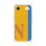 プレミアムスクエアケース with MagSafe［ オリジナル - initial color line - N orange ］