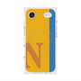 プレミアムスクエアケース with MagSafe［ オリジナル - initial color line - N orange ］