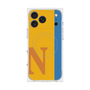 プレミアムスクエアケース with MagSafe［ オリジナル - initial color line - N orange ］