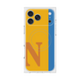 プレミアムスクエアケース with MagSafe［ オリジナル - initial color line - N orange ］