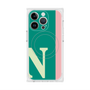 プレミアムスクエアケース with MagSafe［ オリジナル - initial color line - N green ］