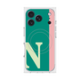 プレミアムスクエアケース with MagSafe［ オリジナル - initial color line - N green ］