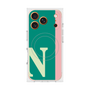 プレミアムスクエアケース with MagSafe［ オリジナル - initial color line - N green ］