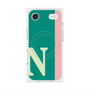 プレミアムスクエアケース with MagSafe［ オリジナル - initial color line - N green ］