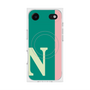 プレミアムスクエアケース with MagSafe［ オリジナル - initial color line - N green ］