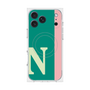 プレミアムスクエアケース with MagSafe［ オリジナル - initial color line - N green ］