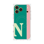プレミアムスクエアケース with MagSafe［ オリジナル - initial color line - N green ］