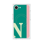 プレミアムスクエアケース with MagSafe［ オリジナル - initial color line - N green ］