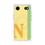 プレミアムスクエアケース with MagSafe［ オリジナル - initial color line - N yellow ］