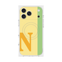 プレミアムスクエアケース with MagSafe［ オリジナル - initial color line - N yellow ］