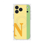 プレミアムスクエアケース with MagSafe［ オリジナル - initial color line - N yellow ］