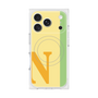 プレミアムスクエアケース with MagSafe［ オリジナル - initial color line - N yellow ］