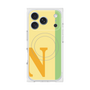 プレミアムスクエアケース with MagSafe［ オリジナル - initial color line - N yellow ］