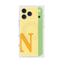 プレミアムスクエアケース with MagSafe［ オリジナル - initial color line - N yellow ］