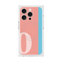 プレミアムスクエアケース with MagSafe［ オリジナル - initial color line - O pink ］