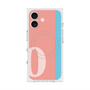 プレミアムスクエアケース with MagSafe［ オリジナル - initial color line - O pink ］